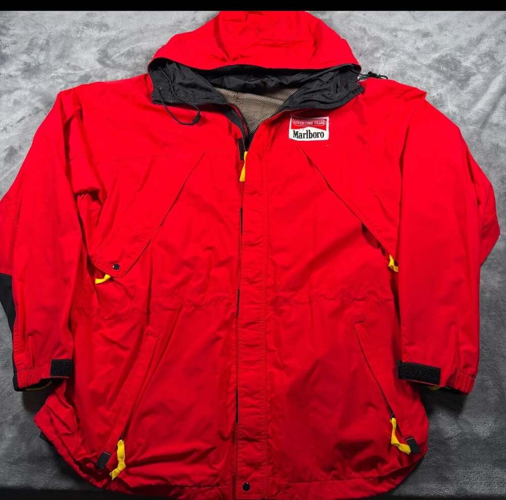 Marlboro Adventure Team Windbreaker Red New
